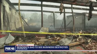 Statesville residents sad to see local business destroyed by fire