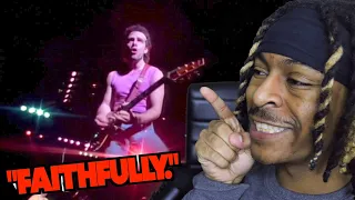 BEAUTIFUL SONG!! Journey - Faithfully (Official HD Video) REACTION