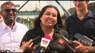 The floating library docks at the Mombasa port for a 45-day tour