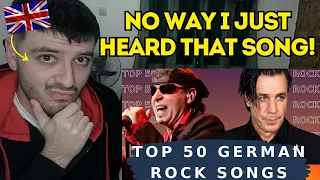 Reaction To Top 50 German Rock Songs EVER