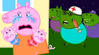 Zombie Apocalypse, Daddy Pig Turn Into Giant Zombie🧟‍♀️| Peppa Pig Funny Animation