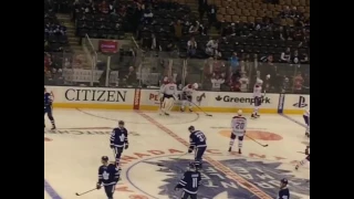 Toronto Maple Leafs vs Montreal Canadiens pregame warmup - January 7, 2017