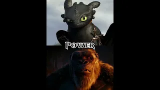 Toothless (HTTYD) vs Kong (Monsterverse)