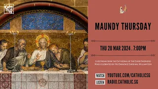 Maundy Thursday Mass 2024 – Catholic Mass Today Live Online