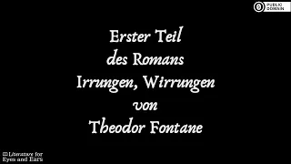 Irrungen, Wirrungen by Theodor Fontane | German audiobook | Literature for Eyes and Ears