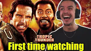 First time watching *Tropic Thunder*