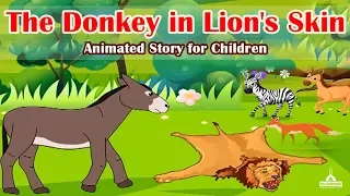 The Donkey in Lion's Skin - Kids Moral Story | Animated Cartoon for Children