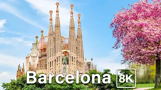 BARCELONA 🇪🇸 The Most Beautiful City in Europe 8K Walking Tour