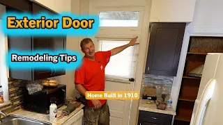 Installing an Exterior Door in an Old Home | PLAN LEARN BUILD