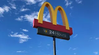 McDonald's Pylon Installation - Albert Smith Signs