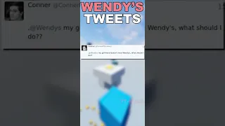 WENDYS TWEETS NEW! #shorts #minecraft