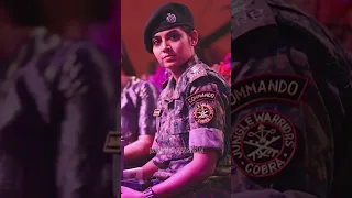 BRAVE 💨USHA KIRAN COBRA COMMANDO 🔥☠️// CRPF // Nari Shakti 🫡😈 #shorts