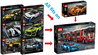 ALL LEGO Technic Cars that fits on the 42098 Car Transporter Compilation/Collection Speed Build