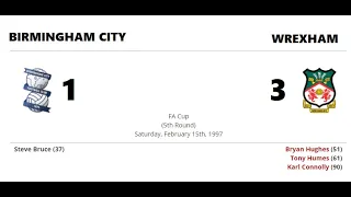 Birmingham City V Wrexham. FA Cup 3rd Round 15th February 1997 - Full Match