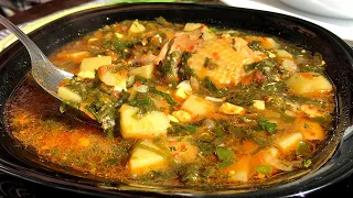 ЗЕЛЕНЫЙ БОРЩ с щавелем и яйцами (бабушкин рецепт) ОЧЕНЬ ВКУСНЫЙ