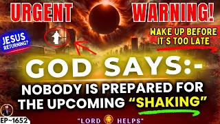 🛑URGENT ALERT!! - " IS THIS PROPHECY👆COMING TRUE THIS WEEK ? " - GOD | God's Message Today | LH~1652