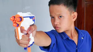 NERF WAR FIRST VIDEO BATTLE REACTION