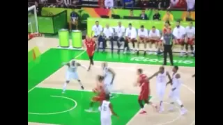 Savage Pass from Teodosic (USA - SERBIA) Olympic Games in Brazil 2016