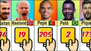New Update - Number of Yellow Cards of Famous Footballers 2023