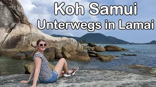 Nichts los in Lamai? - Ankunft auf Koh Samui (Strand, Nachtmarkt und Felsen) - Weltreise Vlog 056