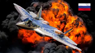 Sukhoi SU-57 in Action With Crazy Ability Maneuver ⁉️