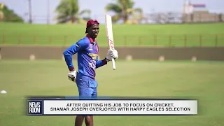 AFTER QUITTING HIS JOB TO FOCUS ON CRICKET, SHAMAR JOSEPH OVERJOYED WITH HARPY EAGLES SELECTION