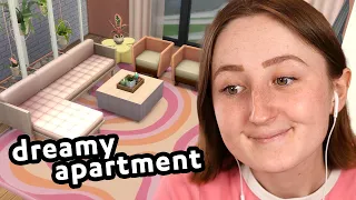 trying to decorate a HUGE apartment in the sims 4