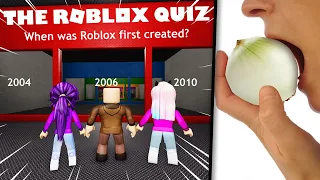 We took a Roblox Quiz...the loser eats a raw ONION!