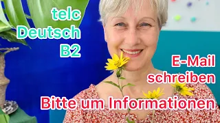 B2 | telc E-Mail schreiben | Bitte um Informationen | Garten | Deutsch lernen