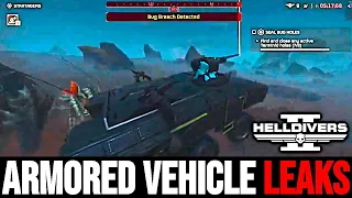 Helldivers 2 LEAKED Armored Vehicle Gameplay