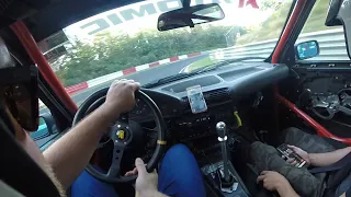 8.16 BTG & yellow flag, e34 540 tracktool in the nordschleife