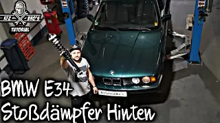 BMW E34 | Stoßdämpfer + Federn hinten wechseln | Drehmomentwerte | Shock Absorber Replacement