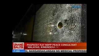 UB: Pagpatay kay NDFP Peace Consultant Malayao, kinondena ng ilang grupo