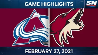 NHL Game Highlights | Avalanche vs. Coyotes - Feb. 27, 2021