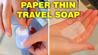 Ingenious Paper-Thin Travel Soap Bars