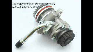 TOUAREG v10 TDI, power steering pump and /or AC compressor removal/replace without removing engine.