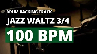 Jazz Waltz Backing Track | Drum Metronome | 100 BPM