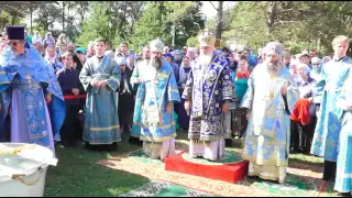 Водосвятный молебен в монастыре села Линевичи