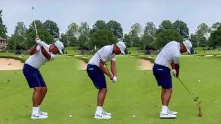 Tony Finau Golf Swing - IRON SWING DTL | Full Speed + Slow Motion 2022