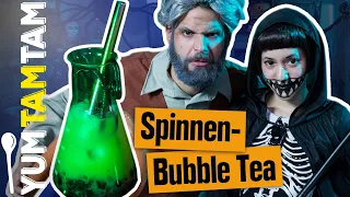 Spinnen-Bubble Tea // Halloween Drink // #yumtamtam