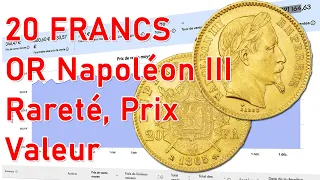 20 Francs Napoleon 3 (Louis d'Or) : Rareté, Prix, Valeur