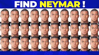 Guess The Player 🔎 Find Neymar ? ( Easy to Hard ) Quiz Ronaldo , Messi , Haaland , Mbappe ?