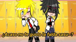 Meme//¿Acaso no te gusto la falda sasu~? 💞✨😈 [sasunaru] omegaaverse #sasunaru #naruto #sasuke