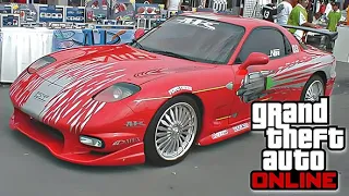 Como hacer el auto de Toretto, el Mazda RX7 de Rápido y Furioso 1 en GTA Online