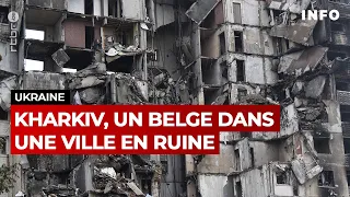 Ukraine : Kharkiv, une ville en ruine visitée par un Belge - JT RTBF