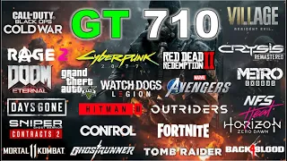 GeForce GT 710 in 2021 / 100 Games Tasted With Best Graphics Benchmark Test.