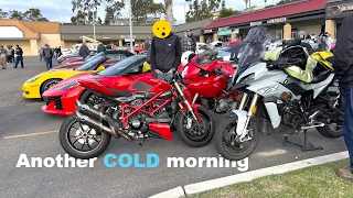 Taking my Ducati Streetfighter to Cars and Coffee