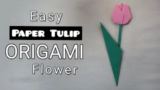 Easy Origami Flower | Origami Tutorial #Origami #Tulip