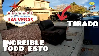 Lo que tiran en USA Las Vegas #331 sillon y calenton en la basura.