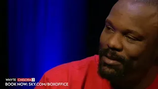 Wtf 🤣 Derek Chisora leaves Dillian Whyte stunned with laxative comment